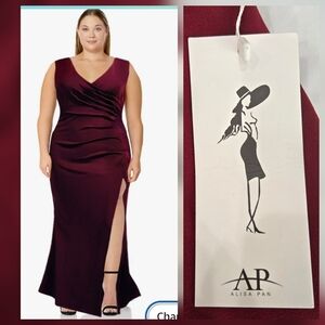 Alisa Pan Size 4X Dress Sleeveless Mermaid Evening Formal Cocktail